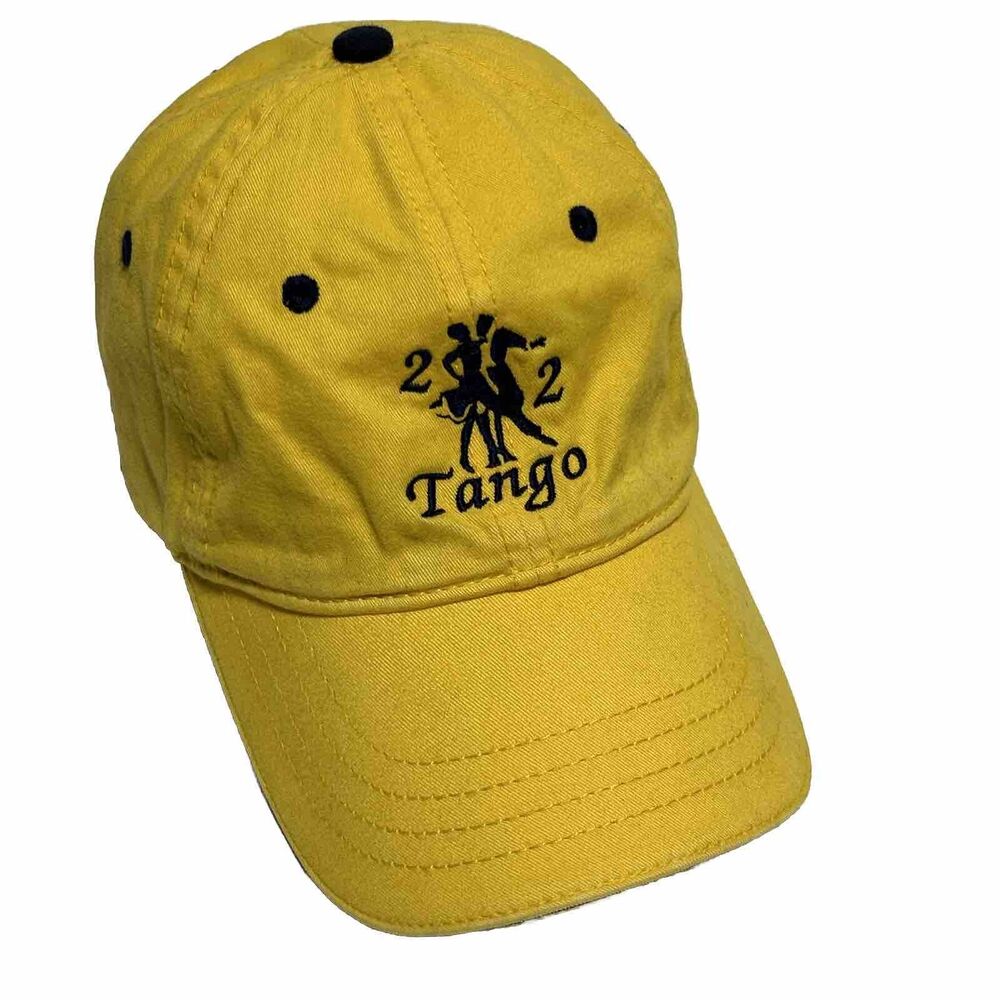 2002 Tango Mens/Womens Hat Adjustable Baseball Yellow Dancing Competition